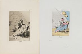 Серия "Капричос Гойи Сальвадора Дали", лист 9