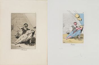 Серия "Капричос Гойи Сальвадора Дали", лист 9