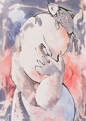 Человек с рыбкой