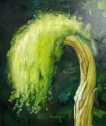 Под тенью зеленой ветки