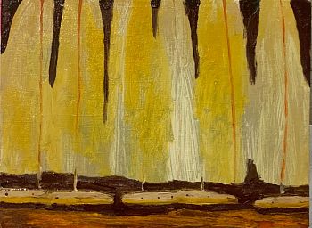 Желтые парусники из серии «Лодки»‎