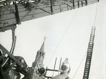 Парад пожарных на Красной площади