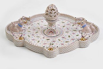 Пасхальное блюдо с Лисами и Птичками Невеличками