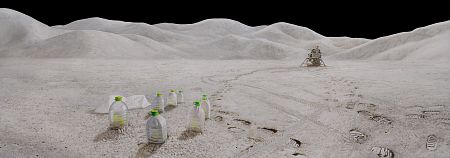 Лунный пейзаж из серии «Зеленое утро»