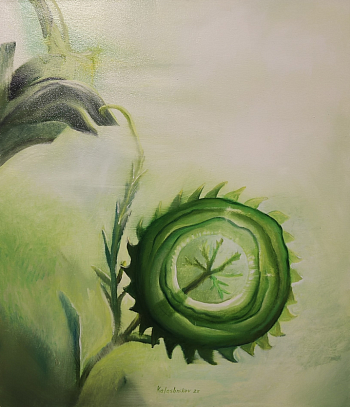 Утро с зеленой веткой