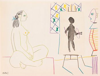 В студии из серии «Suite de 180 dessins de Picasso»