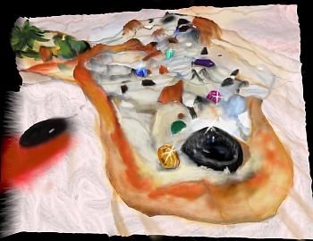 Пицца с драгоценностями