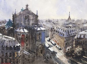 Вид на Гранд-Опера, Париж