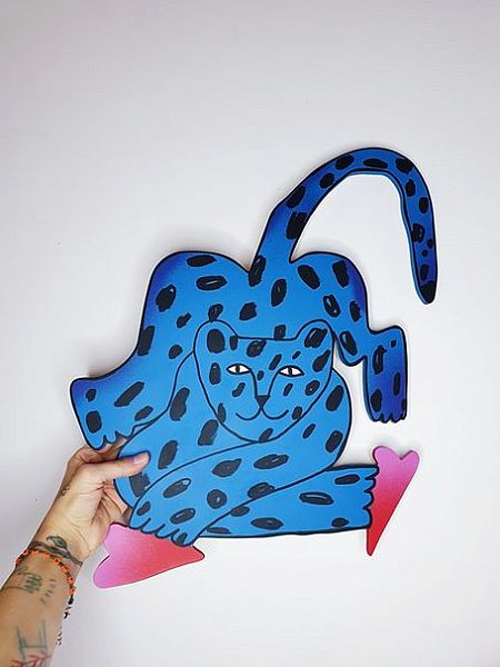 Гепардик с 2 сердечками